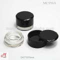 MC956B 2 couleur avec couvercle rotatif cosmétiques eye-liner gel container / eyeliner gel boîtier / eyeliner gel packaging / eyeliner gel pot